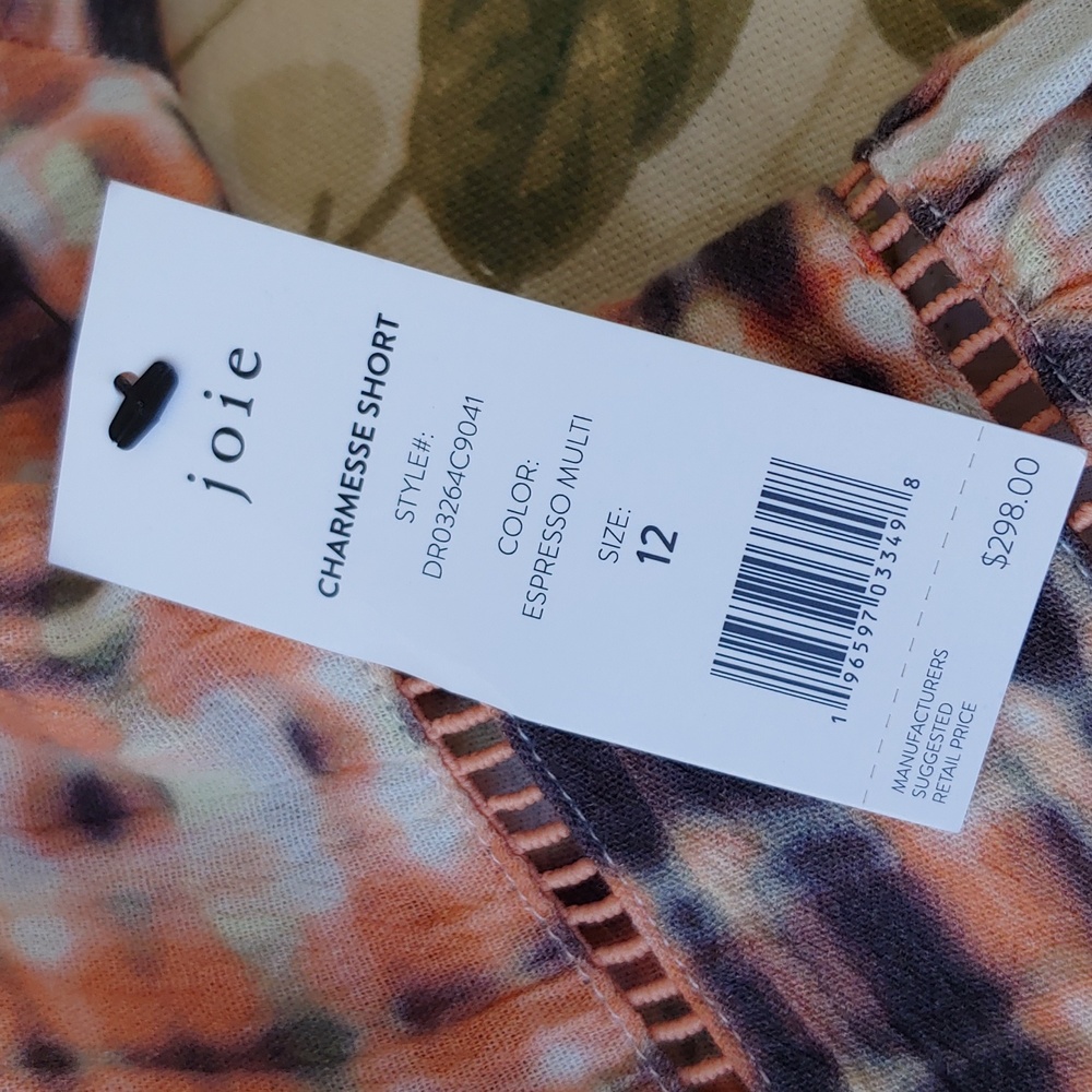 Joie Charmesse Women's Button Front Long Sleeve Dress in Expresso Multi NWT - Picture 15 of 15